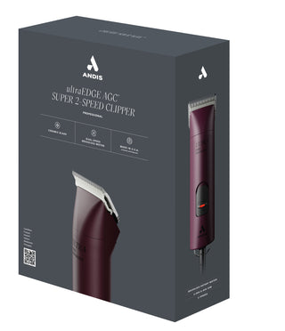 Andis Clipper AGCB Super 2-Speed Burgundy. - Artemis Grooming Supplies