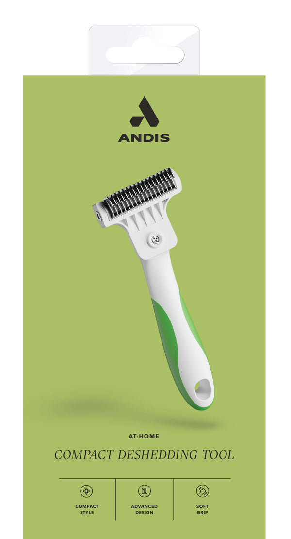 Andis Deshedding Tool Compact - White/Lime Green