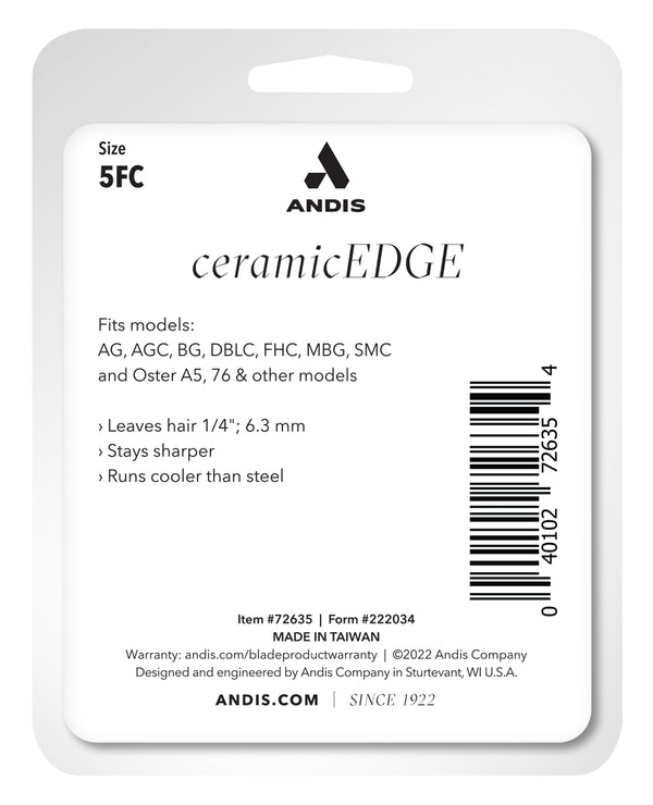 Andis Blade CeramicEdge - Size 5FC. - Artemis Grooming Supplies