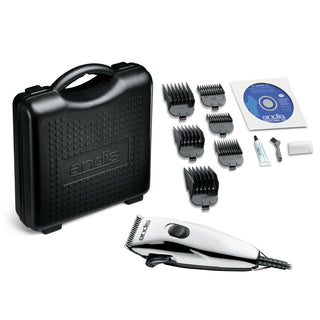 Andis Clipper EasyClip Light Duty 12-Piece Kit - Chrome - Artemis Grooming Supplies