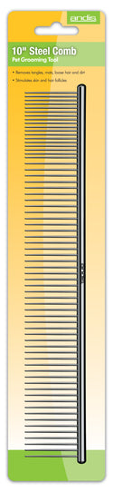 Andis Steel Comb - 10" 250mm - Artemis Grooming Supplies