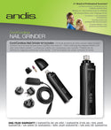 Andis CNG-1 Nail Grinder Cord/Cordless 2-Speed - Artemis Grooming Supplies