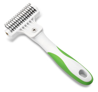 Andis Deshedding Tool Compact - White/Lime Green - Artemis Grooming Supplies