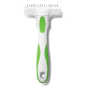 Andis Deshedding Tool Compact - White/Lime Green - Artemis Grooming Supplies